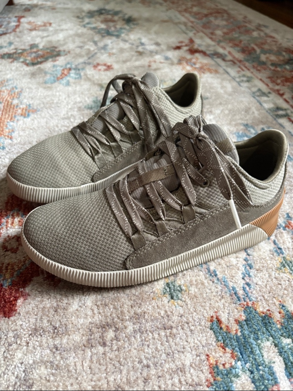 Sorel Out N About Plus Lace Sneaker Green 6.5 - Picture 2 of 10